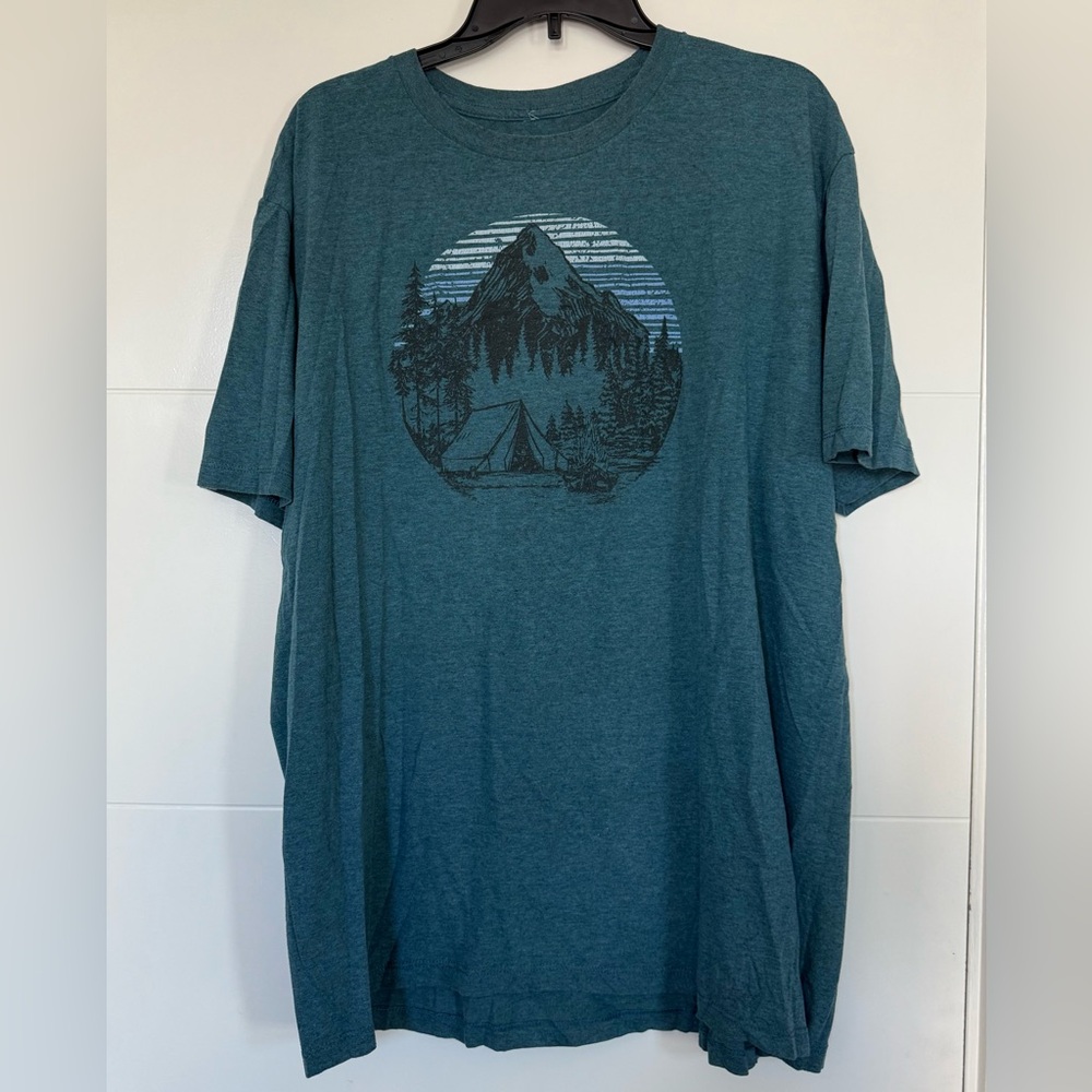 Men's Teal Graphic T-Shirt